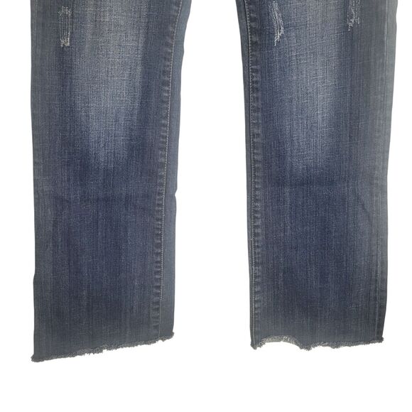 Tin Haul Wide Leg Jeans Women's 28 L Blue Denim Distressed Embellished Western - Picture 4 of 14